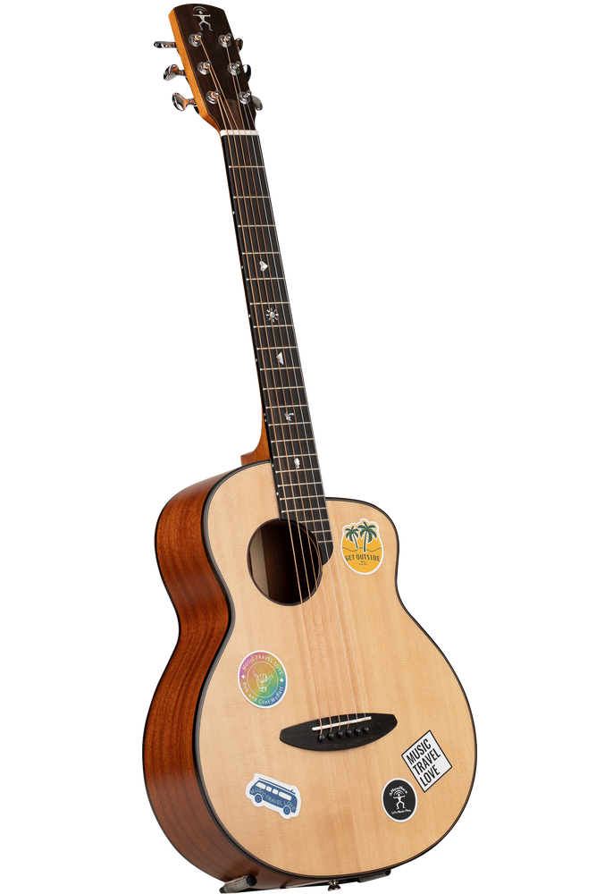 Music Travel Love Collaboration Series - MTL Clint (Sitka Spruce / Mahogany) Travel Size Guitar